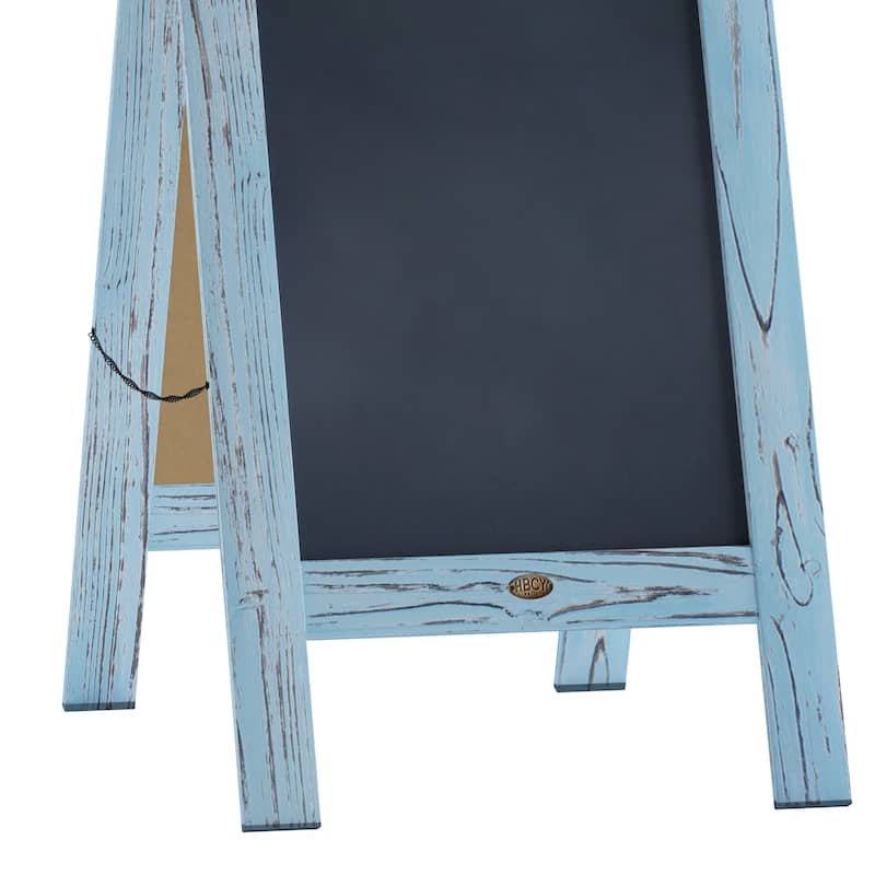 Wood A-Frame Magnetic Chalkboard Set-Markers, Stencils, and Magnets