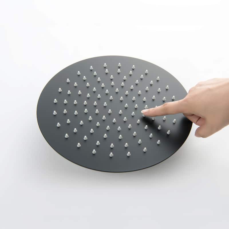 Circular 10" Metal Ultra Thin Profile Rain Shower Head 1.75 GPM