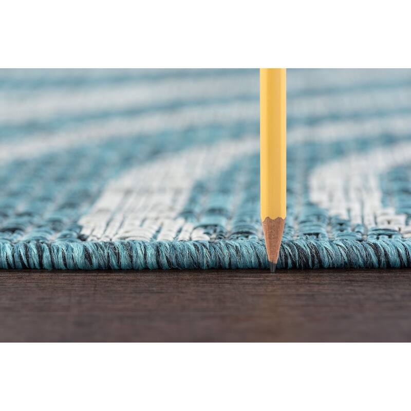 Colonnade Transitional Geometric Indoor/Outdoor Area Rug
