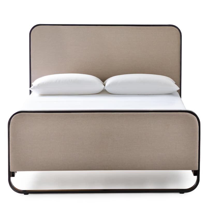 New Heights Godfrey Metal and Upholstered Bed
