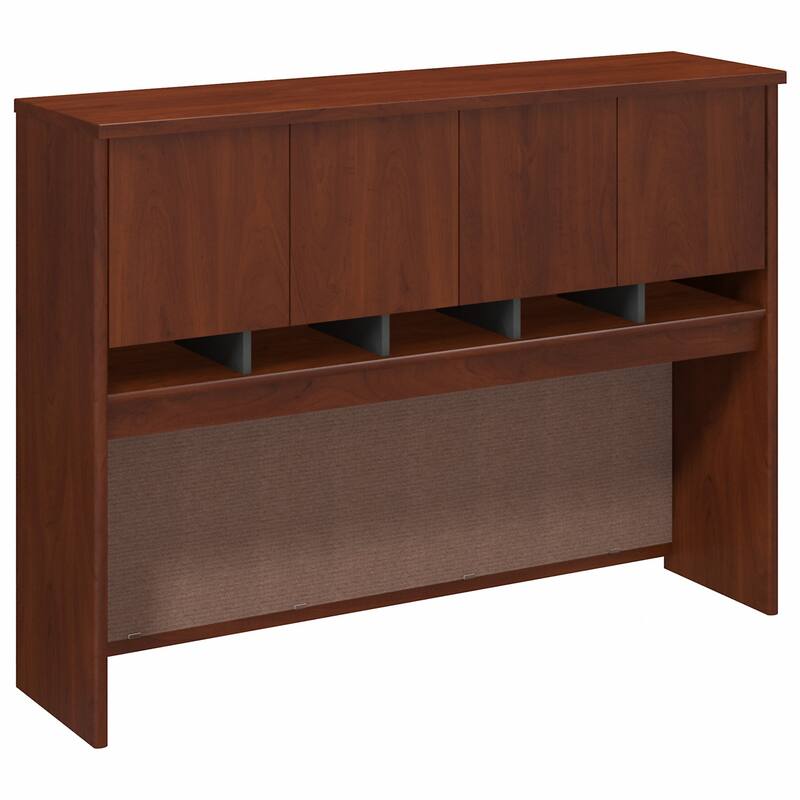 Series C 60W Hutch by Bush Business Furniture - Hansen Cherry/Graphite Gray