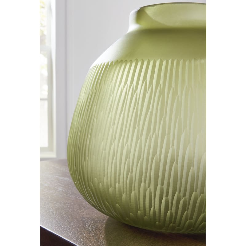 Signature Design by Ashley Scottyard Olive Green Vase