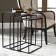 preview thumbnail 2 of 0, Uttermost Coreene Three Piece Iron Nesting Table Set with Aluminum