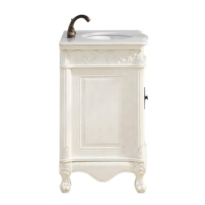 27" Benton Collection Antique White Hayman Bathroom Sink Vanity