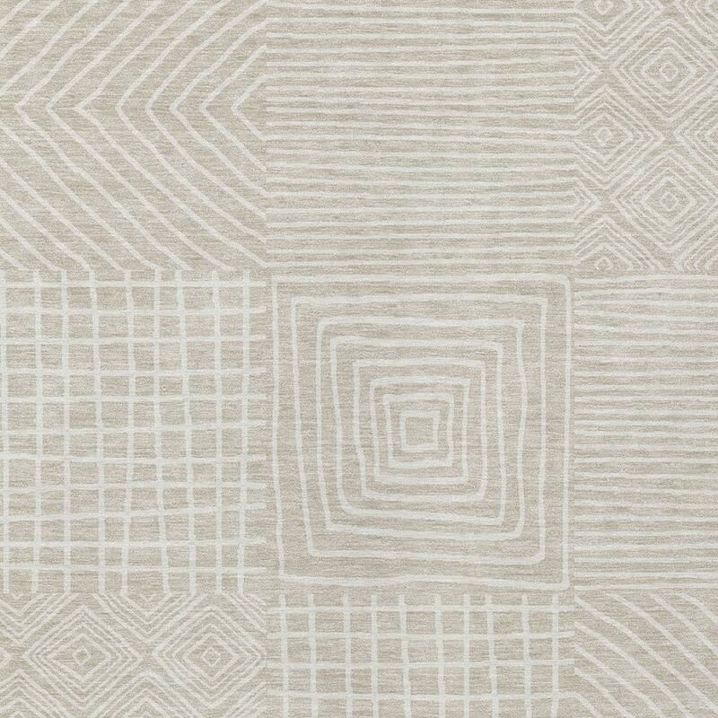 HomeRoots Geometric Transitional Rectangle Outdoor Rug