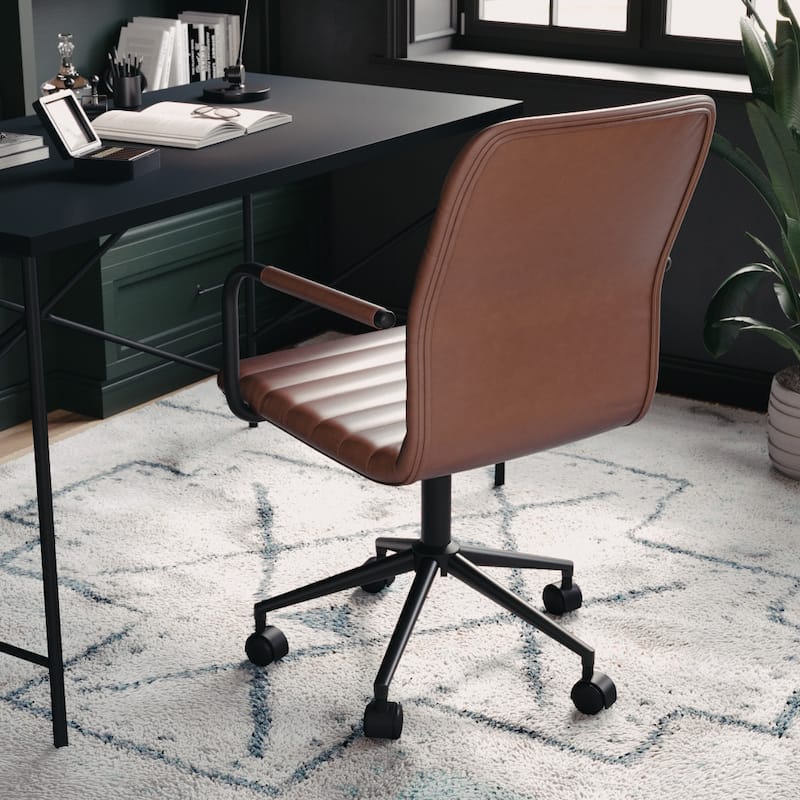 Martha Stewart Upholstered Swivel Office Chair