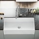 preview thumbnail 5 of 40, VIGO White Casement Front Matte Stone Farmhouse Kitchen Sink