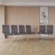 preview thumbnail 21 of 40, Modern Dining Chairs, PU Faux Leather High Back Upholstered Side Chair with C-shaped Tube Plating Metal Legs(Set of 4)