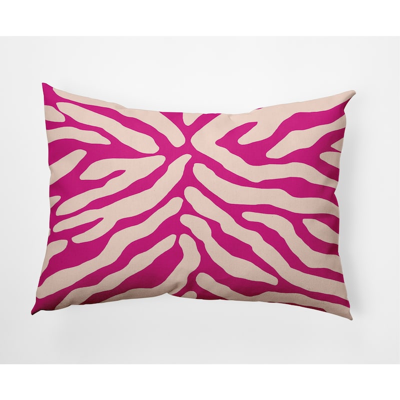 Animal Stripe Decorative Throw Pillow - Orchid - 14" x 20"