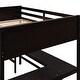 preview thumbnail 55 of 55, Full Size Wooden Loft Bed with Desk and Shelves, Space-Saving Design