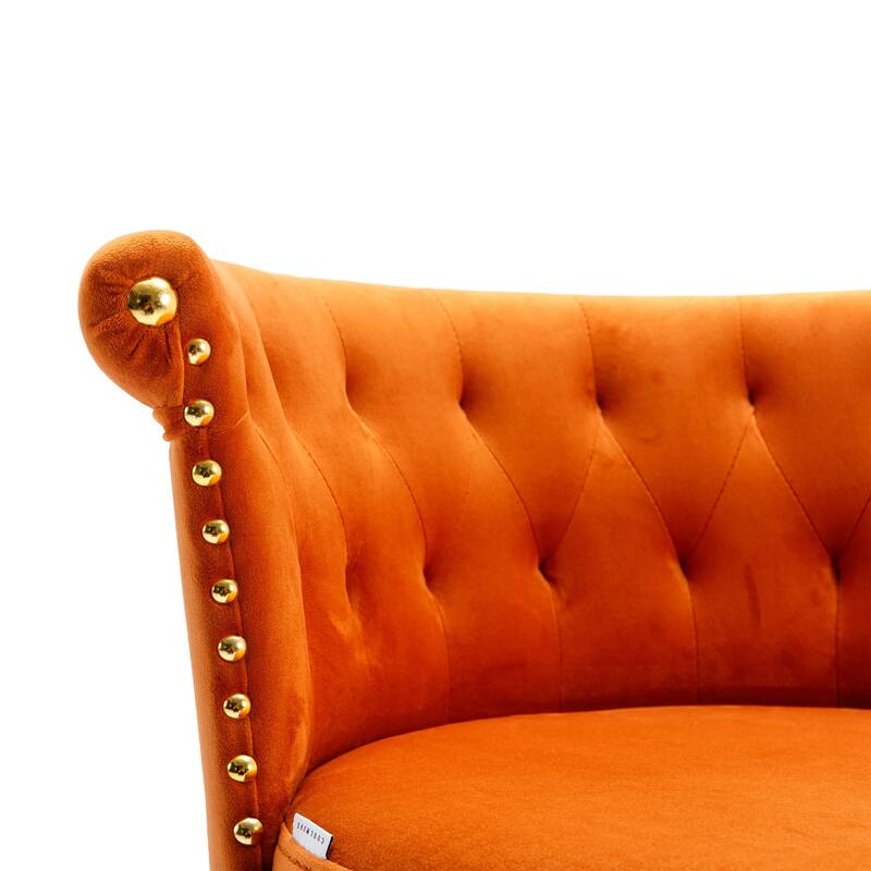 Ergonomic Swivel Bar Stools Set of 2 Adjustable Velvet Accent Chairs
