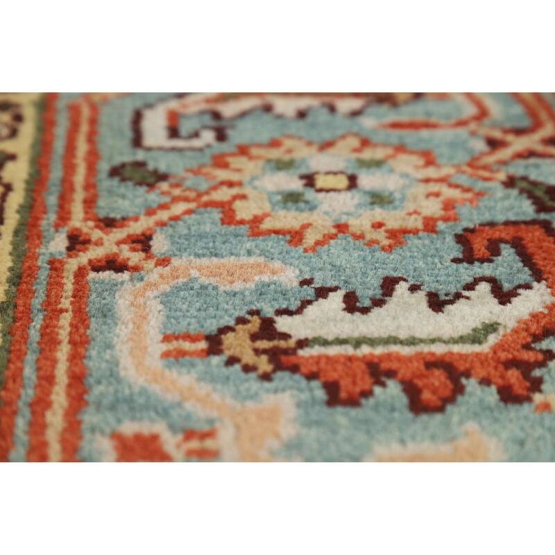 Hand Knotted Oriental 100% Wool Carpet Transitional All-Over Oranges & Rust Oushak Area Rug - 10' 2'' X 8' 1''