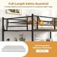 preview thumbnail 9 of 8, Costway Twin Size Metal Loft Bed Single Loft Bunk Bed with Full-Length
