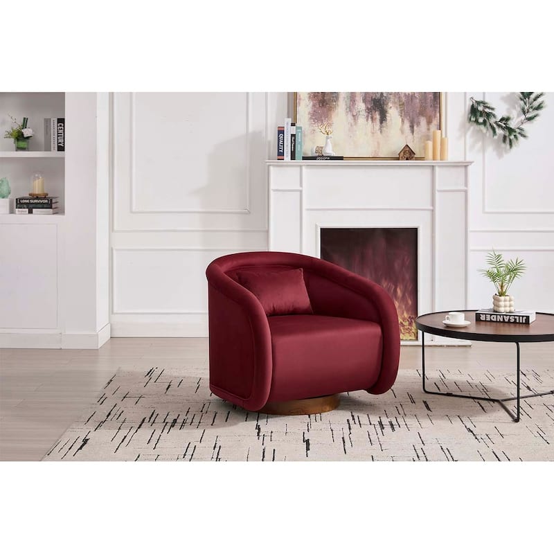 360-degree Swivel Barrel Chair,for Living Room, Bedroom,or Office