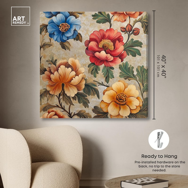 Golden Gardenia I Canvas by Art Remedy, Gallery Wrapped
