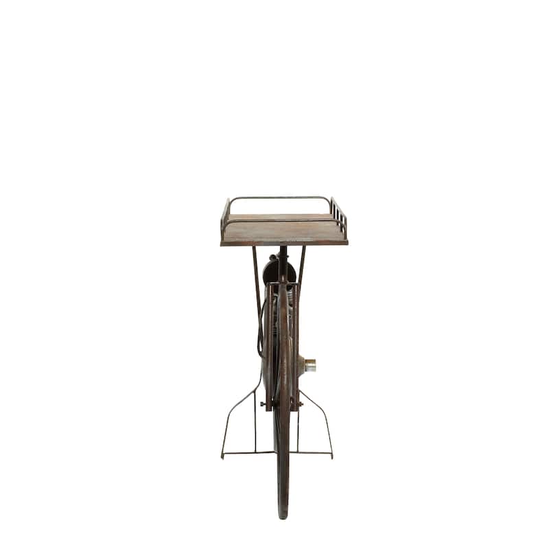 Bronze Metal Indoor Outdoor Weathered Vintage Bike Indoor Outdoor Plantstand