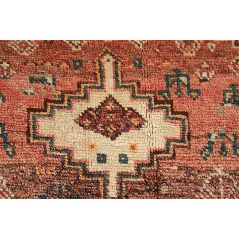 Qashqai Persian Vintage Area Rug Handmade Tribal Wool Carpet - 3'9"x 5'7"