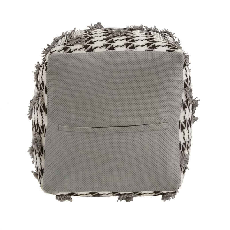 Brunico Upholstered Square Pouf Ottoman by iNSPIRE Q Bold