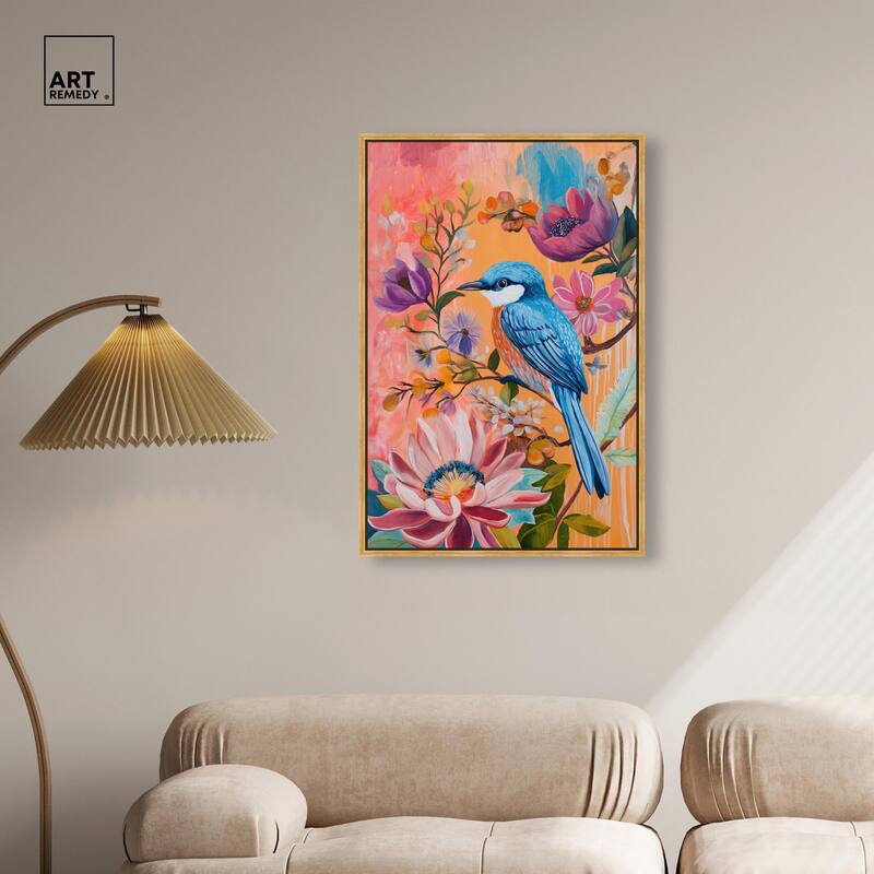 Spring Bird Canvas by Art Remedy