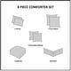 preview thumbnail 65 of 79, Madison Park Odette 8 Piece Jacquard Comforter Set