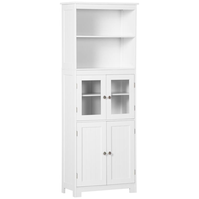 HOMCOM 63" Buffet with Hutch, Kitchen Pantry, Freestanding Storage Cabinet