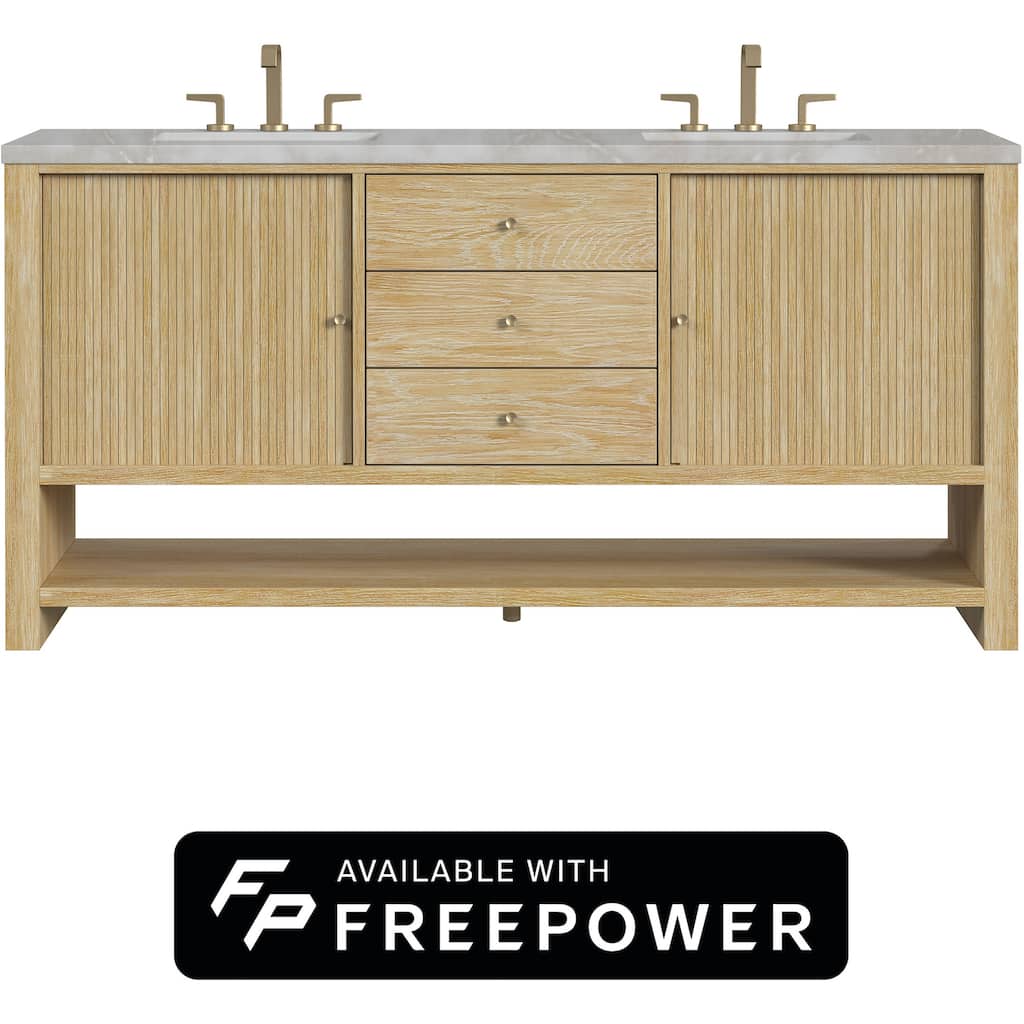 James Martin Vanities D404-V72-FVSL Marigot 72" Free Standing Double
