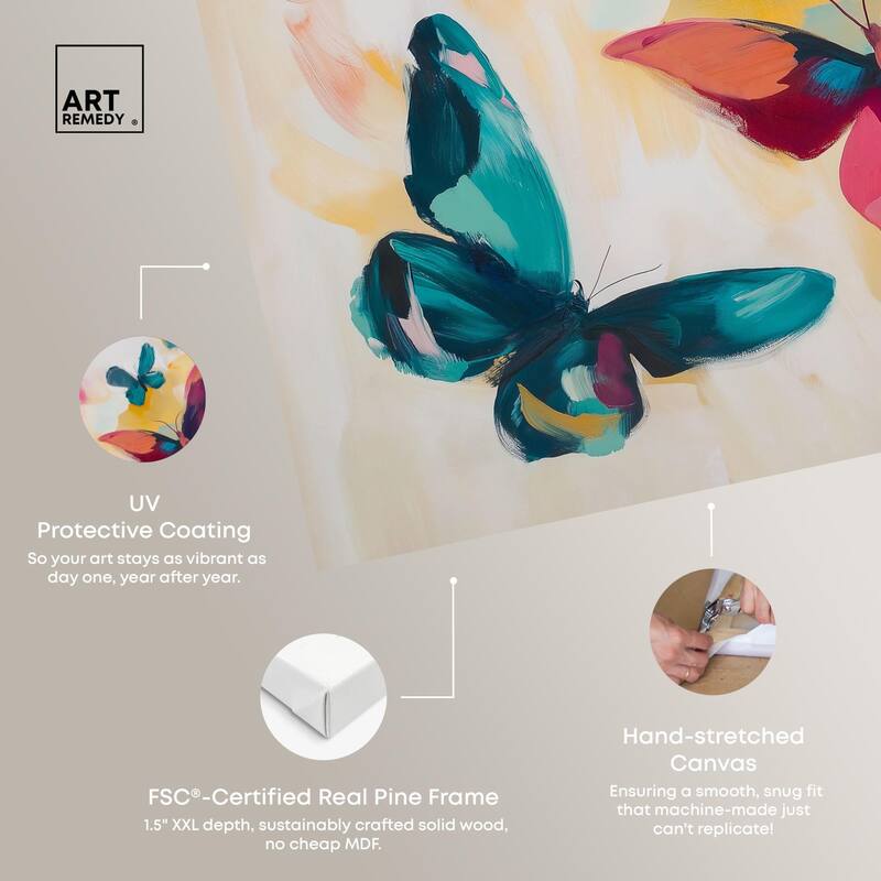 Wings in Waltz I Canvas by Art Remedy, Gallery Wrapped
