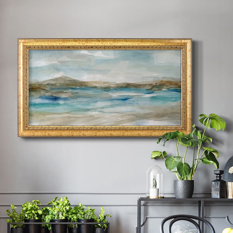 Peaceful Beach II Premium Framed Canvas- Ready to Hang