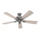 preview thumbnail 4 of 19, Hunter 52" Crestfield Ceiling Fan with 3-Light LED Light and Pull Chain - Farmhouse, Casual, Rustic