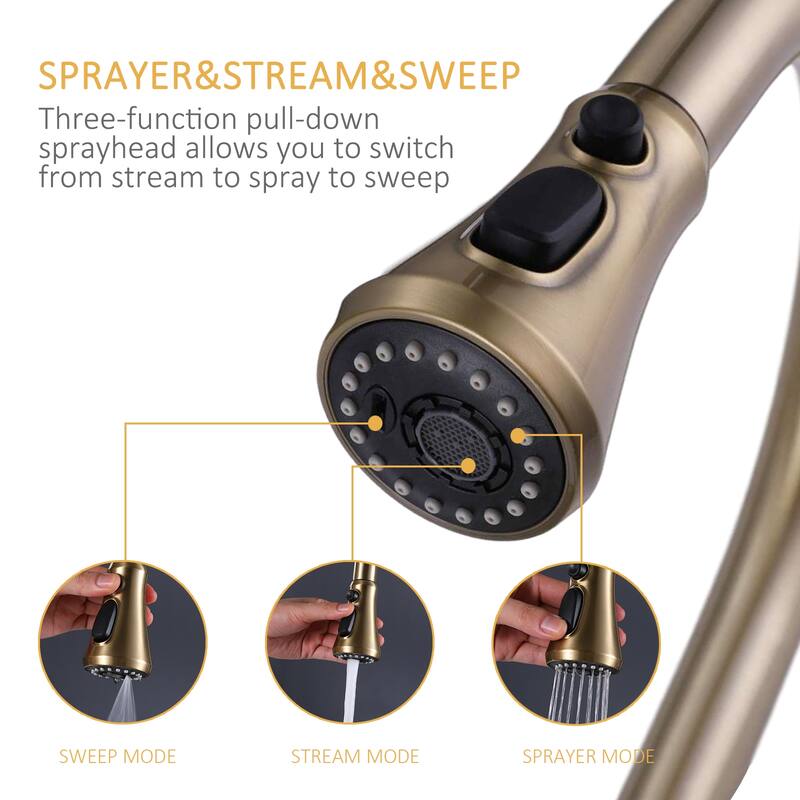 Touch Kitchen Faucet With Pull Down Sprayer Touch On Single Handle Pull Down Kitchen Sink Faucets One Hole Smart Taps