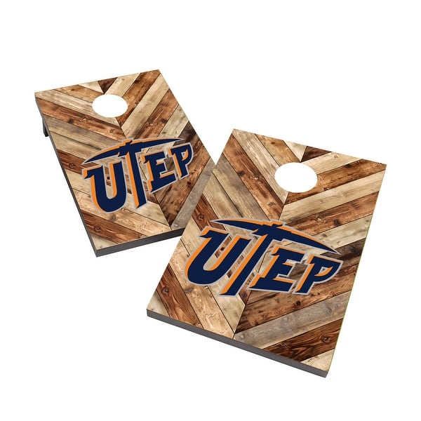 slide 2 of 5, Texas El Paso Miners UTEP 2x4 Cornhole Bag Toss Game