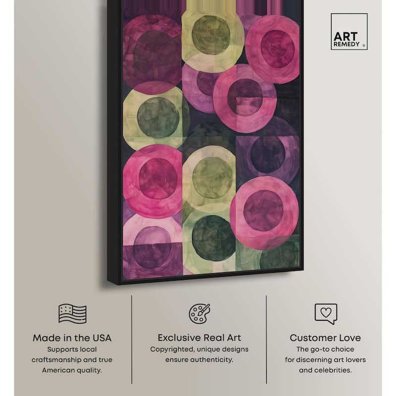 Orbital Pattern Canvas by Art Remedy