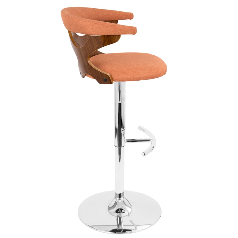 Carson Carrington Viby Adjustable Bar Stool with Rounded T Footrest (Set of 2)
