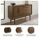 preview thumbnail 3 of 12, Signature Design by Ashley Lyncott Brown Dining Server - 56.13" W x 18" D x 36.25" H