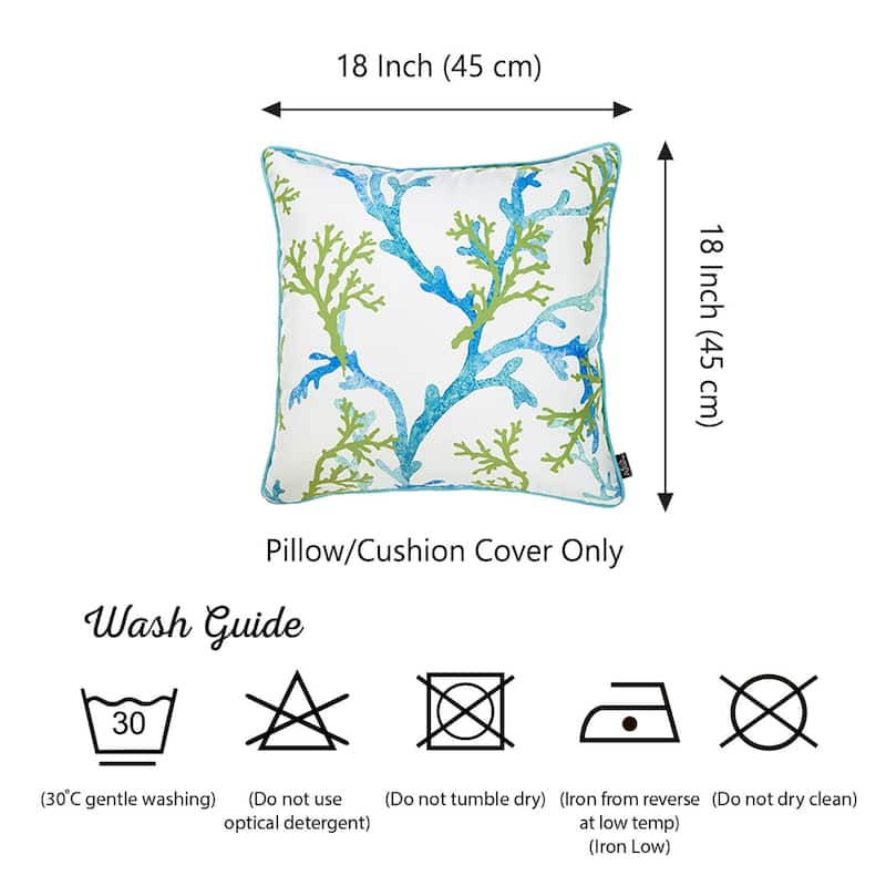 Mike&Co Michele Coral Throw Pillow Cover 18''x18'' (2 pcs in set)