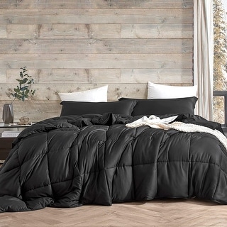 Snorze® Cloud Comforter Set - Coma Inducer® Ultra Cozy - Black