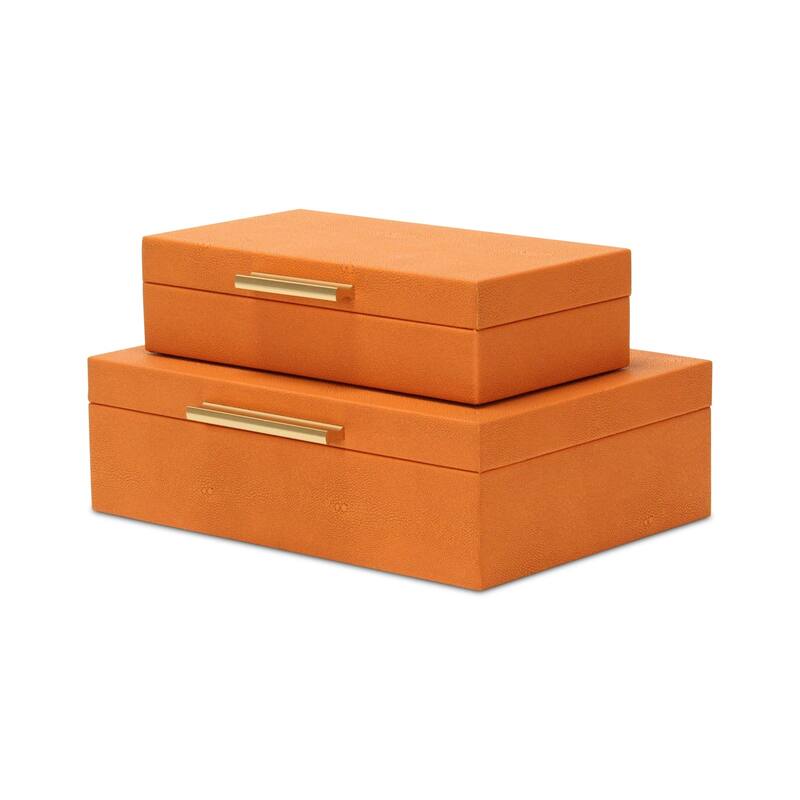 Lusan Black Vinyl Decorative Box Set