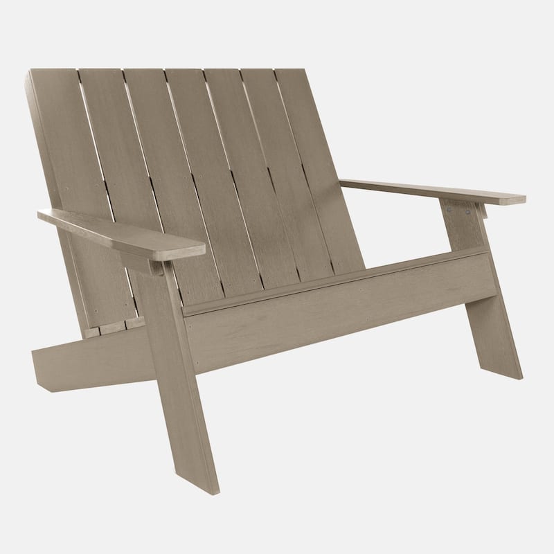 HIGHWOOD Double Wide Modern Adirondack Chair - Woodland Brown