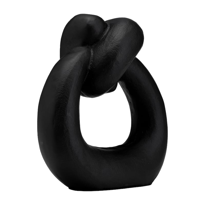 Sagebrook Home Knot Sculpture, Modern Elegance, Decor Accent, Serene Beauty - 9" x 4" x 9"