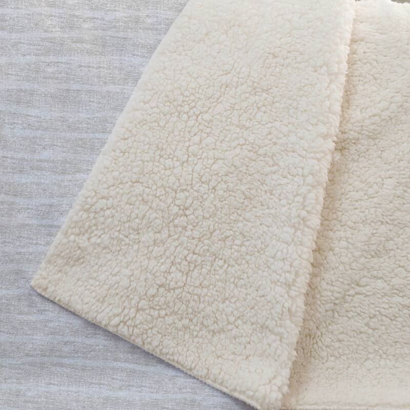 Premium Machine Washable ASB138 Subtle Stripe Sherpa Throw Blanket