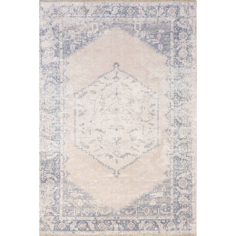 Nuloom Sol SpinClean Medallion Machine Washable Area Rug