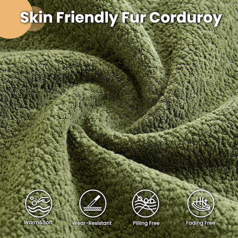 HOOOWOOO Modern Corduroy Fabric Floor Sofa