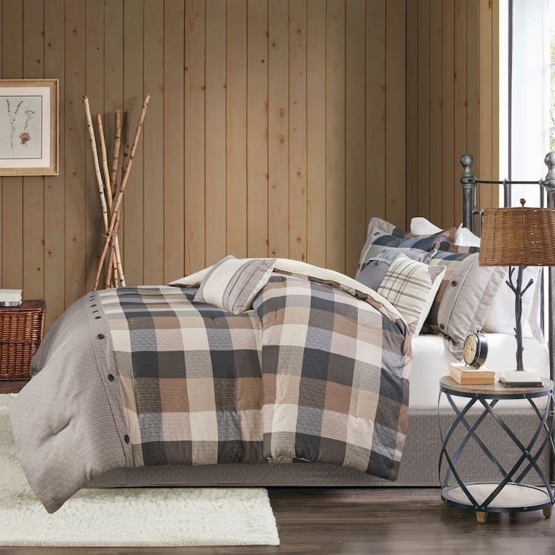 Madison Park Pioneer 7-piece Herringbone Comforter Set