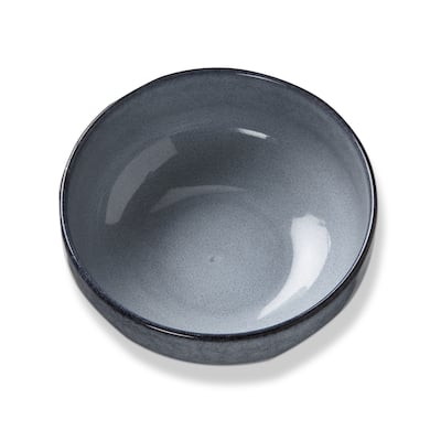 Logan Dinner Salad Bowl Stoneware Dishwasher Safe Light Blue, 6.25 inch, 26 oz, Set 4