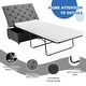 preview thumbnail 14 of 31, Costway Folding Ottoman Sleeper Bed with Mattress Convertible Guest - See details