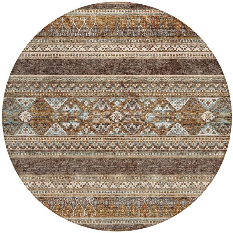 HomeRoots Southwestern Transitional Rectangle Outdoor Rug