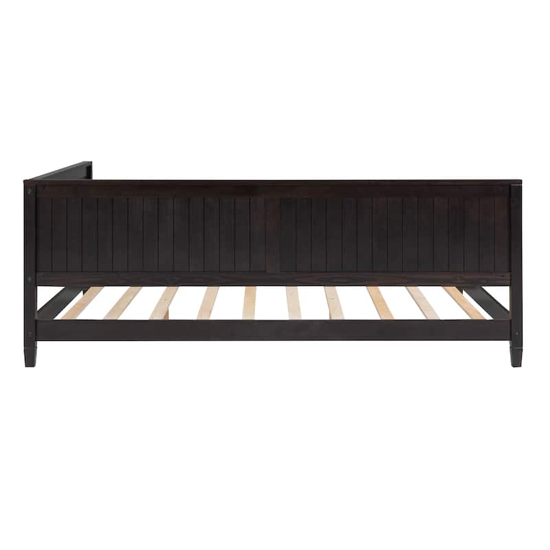 Modern Wood Daybed/Sofa Bed in Espresso, Twin/Full Size