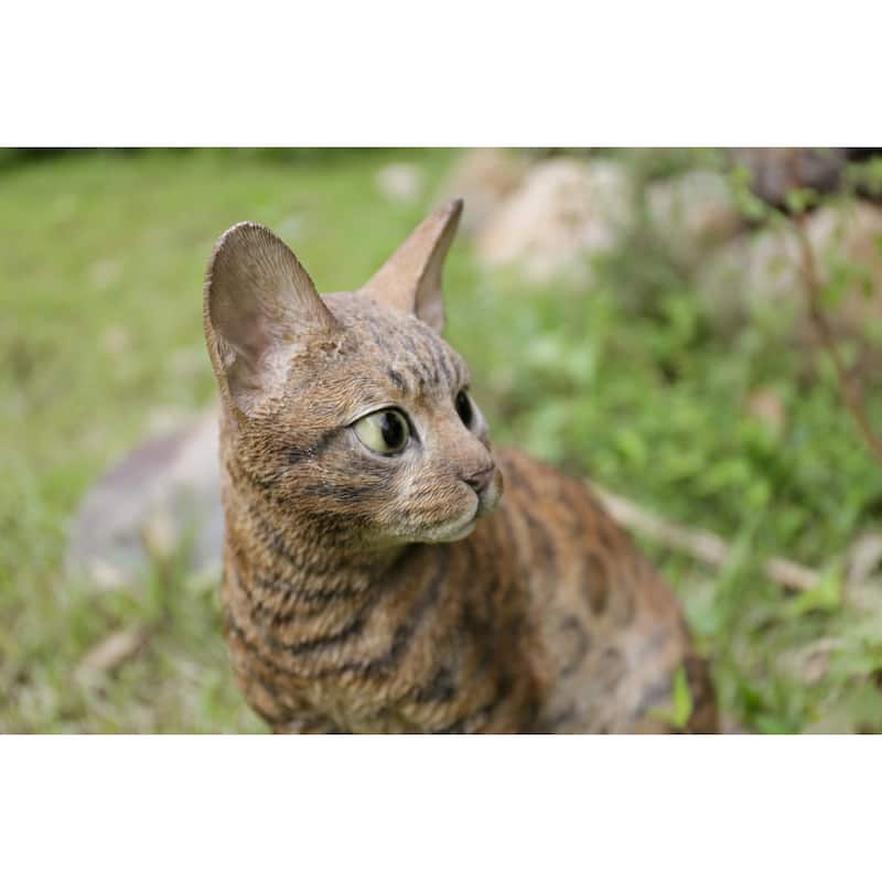 Sitting Bengal Cat Statue