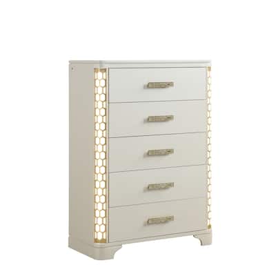 Jasmine Chest With Side LED Lightning Made With Wood