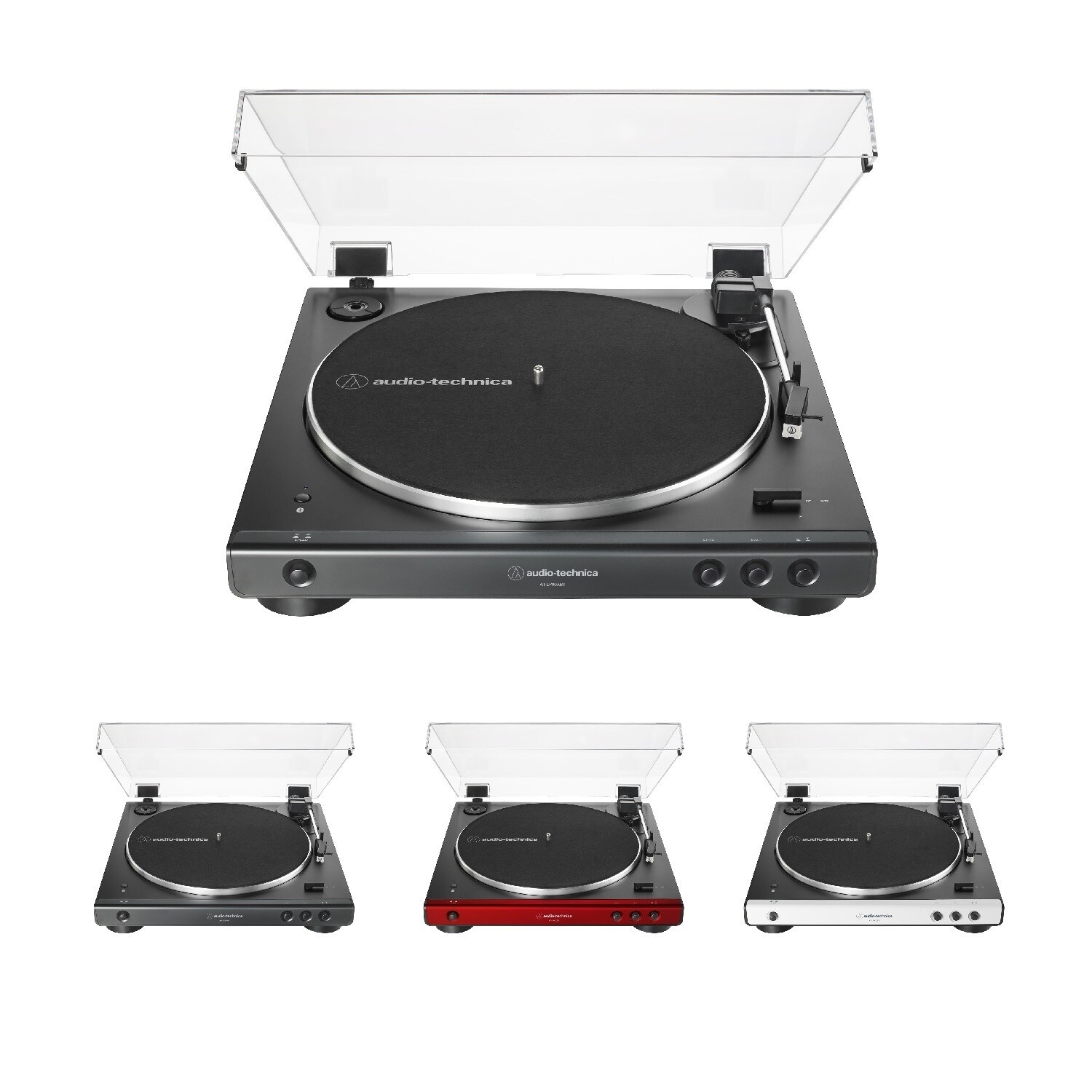 Audio-Technica AT-LP60XBT Bluetooth Turntable with Speakers Bundle
